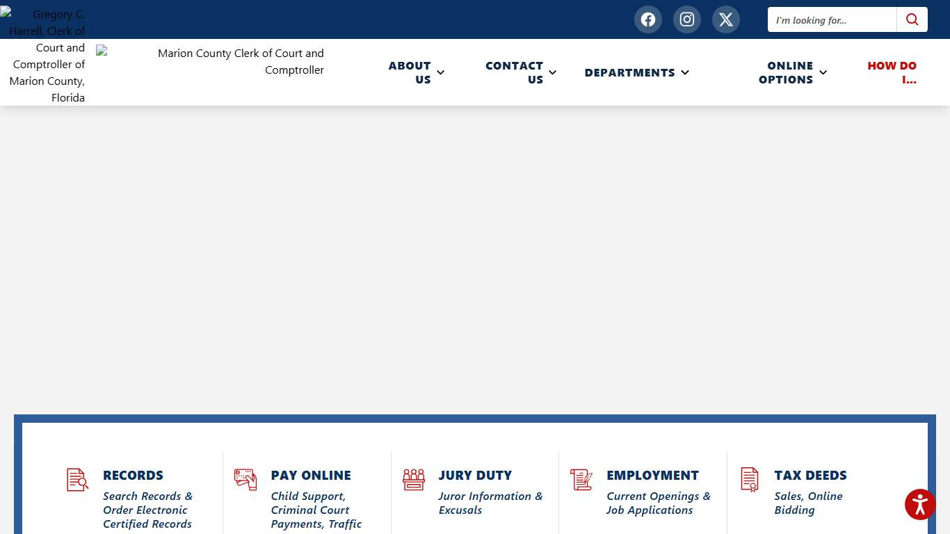 Gregory C. Harrell Marion County Clerk of Court and Comptroller